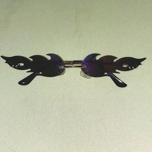 Chrome purple fashion sunglasses